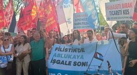 Ankara’da İsrail protestosu…