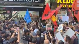Ankara’da Filistin protestosu…