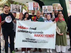 Mülakat mağduru öğretmenler bakanlık önünde