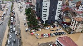 Trabzon’da sel felaketi!