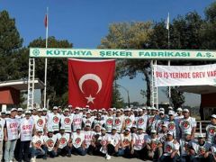 Kütahya Şeker Fabrikası’nda işçiler üretimi durdurdu…