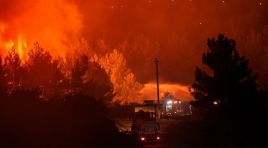 İzmir’de yangına müdahale devam ediyor…