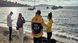 Bodrum açıklarında göçmenleri taşıyan bot battı!