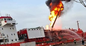 Rus güçleri Odesa’da Orinda adlı Türk gemisini vurdu…