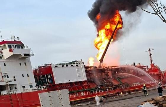 Rus güçleri Odesa’da Orinda adlı Türk gemisini vurdu…