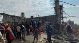 Şanlıurfa’da tek katlı inşaat çöktü!