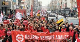 Gebze’de büyük işçi mitingi