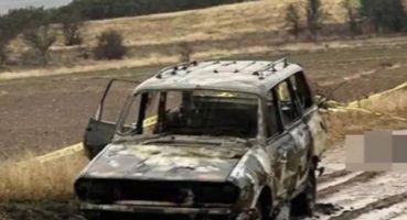 Yanan otomobilin yanında başsız erkek cesedi bulundu!