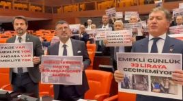CHP’den TBMM Genel Kurulu’nda emekli aylığı eylemi!