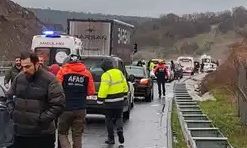 İstanbul-İzmir Otoyolu’nda kaza!