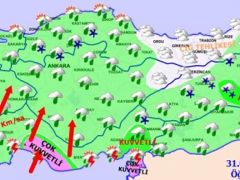 Meteoroloji’den SARI KODLU UYARI!