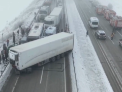 Erzurum’da zincirleme kaza!