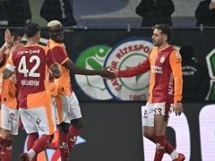 Galatasaray, Çaykur Rizespor deplasmanında 3-0 kazandı