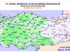 23 Mart 2026 hava durumu raporu…