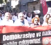 İstanbul’da sağlık çalışanlarından “Beyaz Yürüyüş”