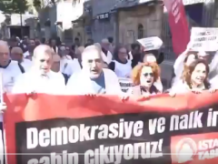 İstanbul’da sağlık çalışanlarından “Beyaz Yürüyüş”