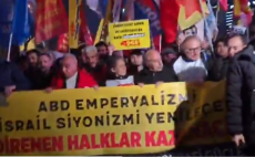 İsrail Konsolosluğu önünde protesto…