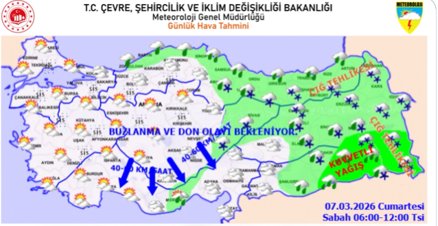 Meteoroloji’den kar ve yağış uyarısı!