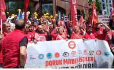 Doruk Madencilik işçileri, “Artık oyalanmak değil, hakkımızı almak istiyoruz.”