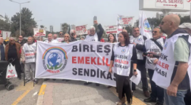 Birleşik Emekliler Sendikası üyeleri, ‘GEÇİNEMİYORUZ’ MESAJI