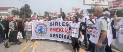 Birleşik Emekliler Sendikası üyeleri, ‘GEÇİNEMİYORUZ’ MESAJI
