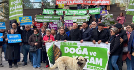 Eskişehir Doğa ve Yaşam Platformu, Yeşilliğimiz her şeyimiz Cengiz Holding’e vermeyiz