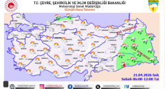 Meteoroloji’den yağış uyarısı…