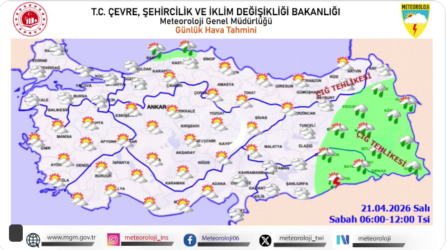 Meteoroloji’den yağış uyarısı…
