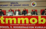 TMMOB Bingöl İl Koordinasyon Kurulu, “TÜRKİYE’NİN EN RİSKLİ NOKTASINDAYIZ”
