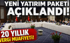 Yeni yatırım paketi, Dev şirketlere 20 yıl vergi muafiyeti…