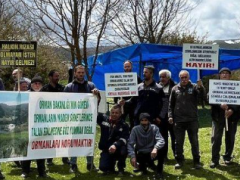 Amasya’, Esençay köylüleri bölgede çadır kurup nöbet başlattı…