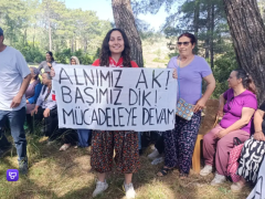 Akbelen’de Esra Işık, Anayasa Mahkemesi yasayı iptal edene kadar mücadeleye devam