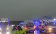 Malatya’da yolcu otobüsü devrildi!