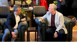 Mansur Yavaş, Özgür Özel’i meclis’te ziyaret etti