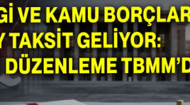 Vergi borçlarına yeni düzenleme Meclis’te