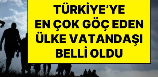 Türkiye’ye En Çok Göç Eden Ülke Vatandaşları Belli Oldu