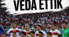 A Milli Futbol Takımımız Dünya Kupası’na veda etti…