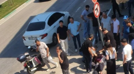 Bursa’da YARALI HALDE OĞLUNA TAMPON YAPTI