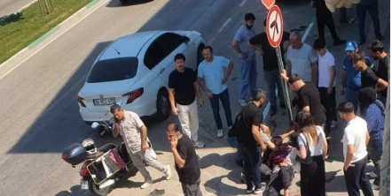 Bursa’da YARALI HALDE OĞLUNA TAMPON YAPTI