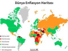 Türkiye en yüksek enflasyon oranına sahip dördüncü ülke…