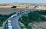 Hamzabeyli Sınır Kapısı’nda 23 kilometrelik TIR kuyruğu