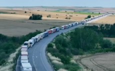 Hamzabeyli Sınır Kapısı’nda 23 kilometrelik TIR kuyruğu