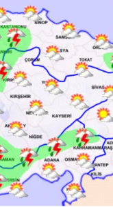 Meteoroloji: 15 ilde sağanak yağış