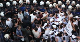 Ankara’da açlık grevindeki öğretmenlere polis müdahalesi