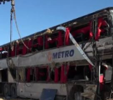 Amasya’da yolcu otobüsü devrildi…