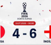 İngiltere, Fransa’yı 6-4 yenerek turnuvayı 3. sırada bitirdi