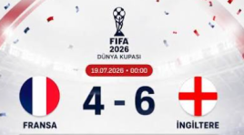 İngiltere, Fransa’yı 6-4 yenerek turnuvayı 3. sırada bitirdi