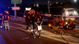 İstanbul TEM Otoyolu’nda korkunç kaza…