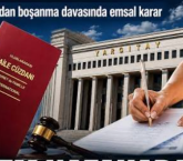 Yargıtay’dan boşanma davasında emsal karar…